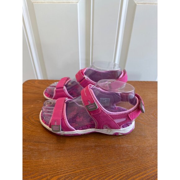 Eddie Bauer Youth Girl's Adjustable Strap River Sandals Cascadia Pink Size 2 - Picture 2 of 15